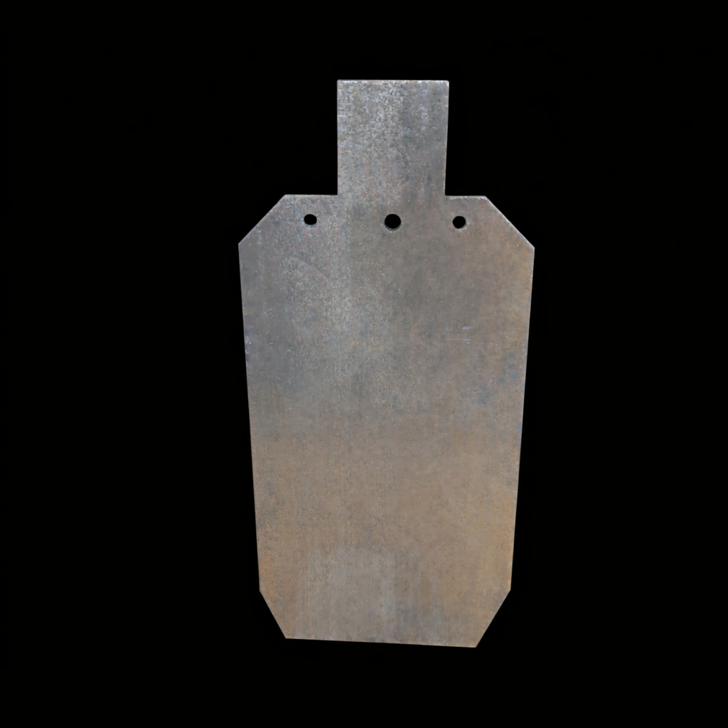 Flat Gong Square Silhouette Target