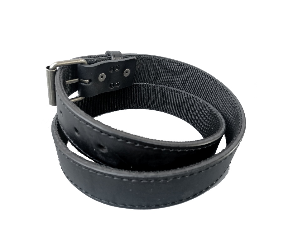 Leather Nylon reinforced Combat Belt