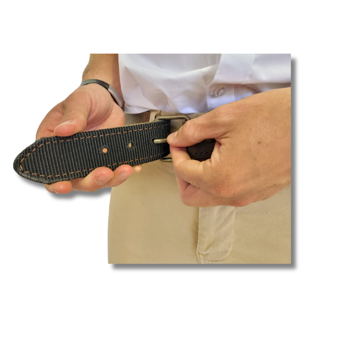 Leather Nylon reinforced Combat Belt